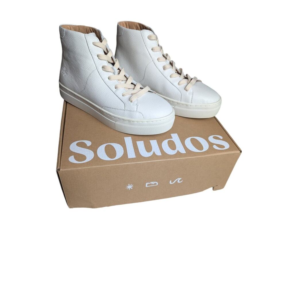 Saludos Women's Size 8 Shoes Ibiza High Top Sneaker White 1000853-100 New In Box